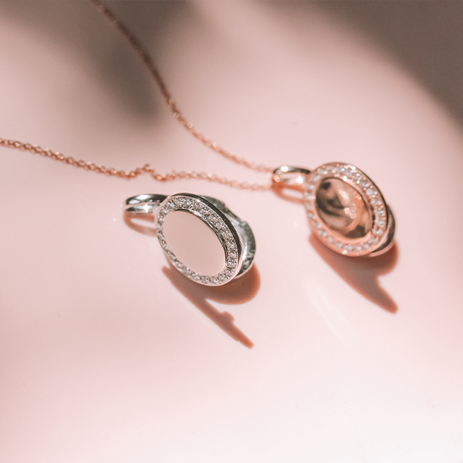Mori diamond locket